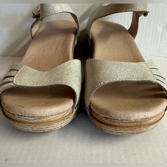 Dansko-Oyster Marlow Leather comfort sandals.Padded insole.2”heel.Size 38 - Picture 6 of 14